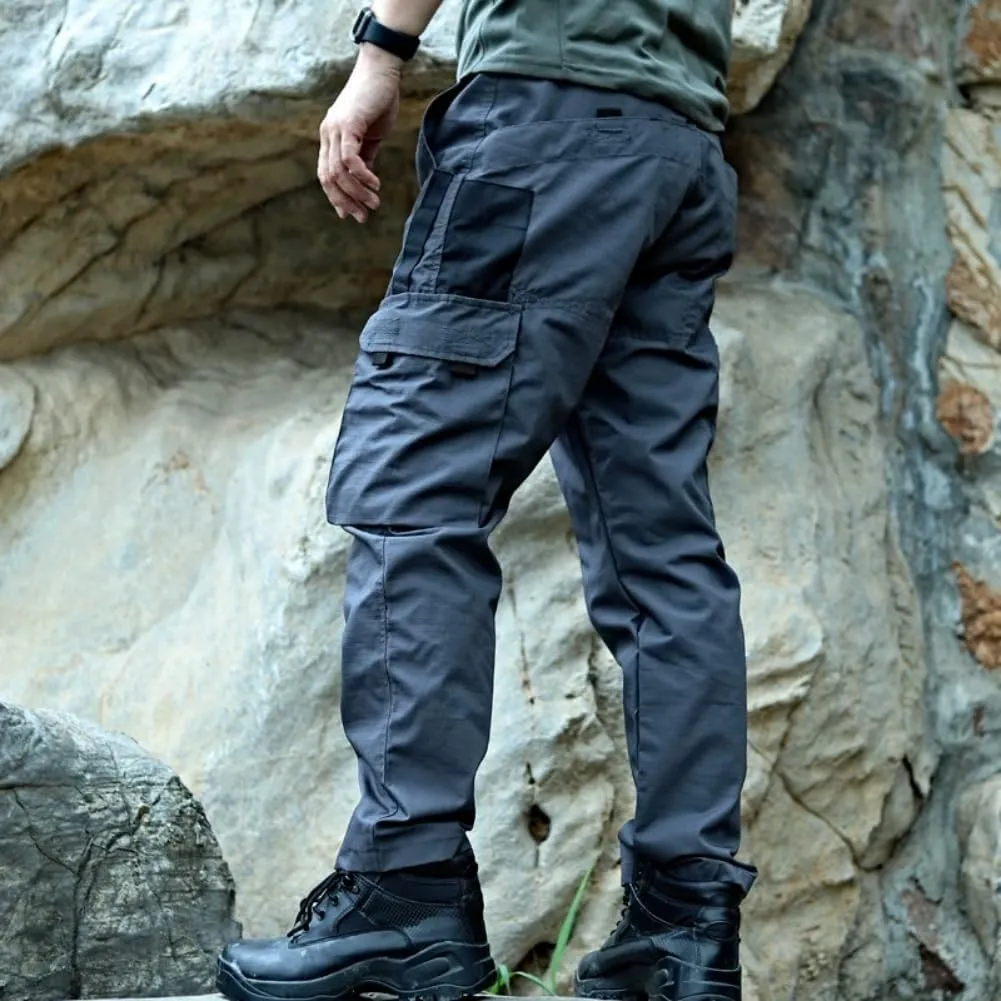 2025 Mens Cargo Work Pants Military Durable Ripstop Tactical Pants, Lightweight Water Resistant Outdoor Hiking Work Pants