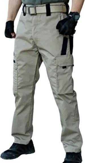 2025 Mens Cargo Work Pants Military Durable Ripstop Tactical Pants, Lightweight Water Resistant Outdoor Hiking Work Pants