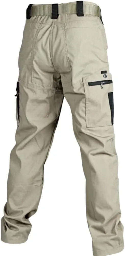 2025 Mens Cargo Work Pants Military Durable Ripstop Tactical Pants, Lightweight Water Resistant Outdoor Hiking Work Pants