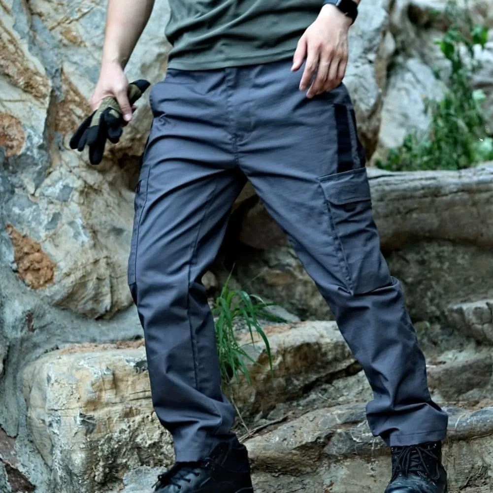 2025 Mens Cargo Work Pants Military Durable Ripstop Tactical Pants, Lightweight Water Resistant Outdoor Hiking Work Pants