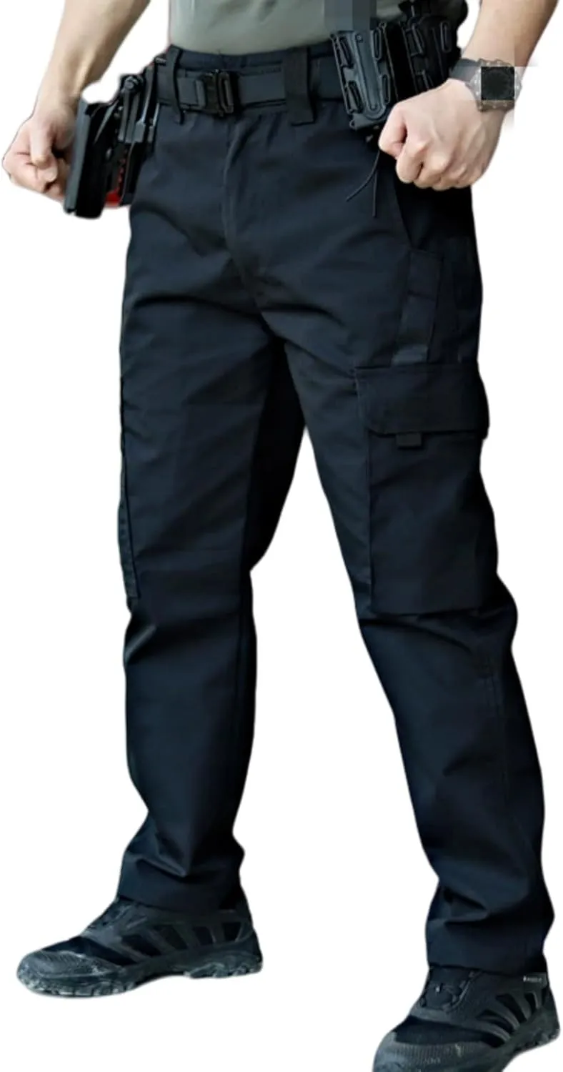 2025 Mens Cargo Work Pants Military Durable Ripstop Tactical Pants, Lightweight Water Resistant Outdoor Hiking Work Pants