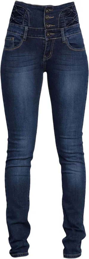 Andongnywell Women's Juniors High Rise Irresistible Jegging Pull-On Stretch Skinny Jeans