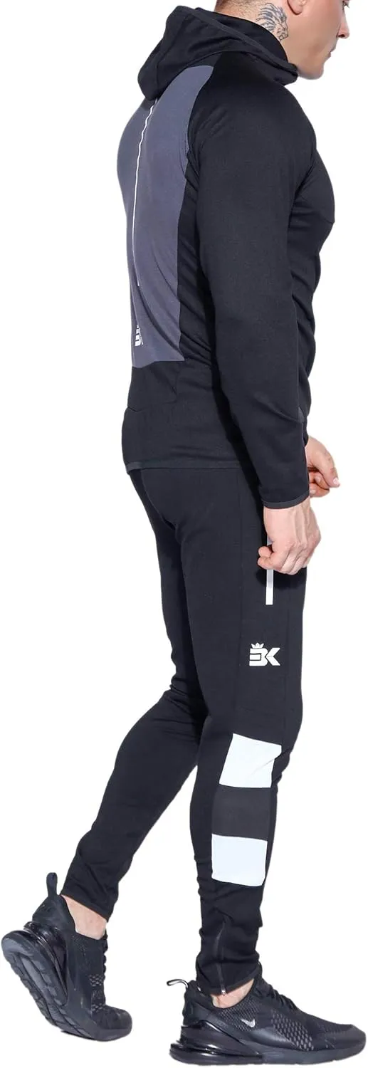 BROKIG Men's Full-Zip Athletic Hoodies,Workout Training Sport Muscle Sweatshirt…