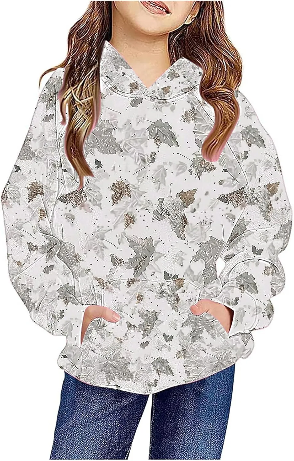 Camo Hoodies for Teen Girls Long Sleeve Oversized Sweatshirts Camouflage Print Tops Trendy Tween Girl Winter Outfits