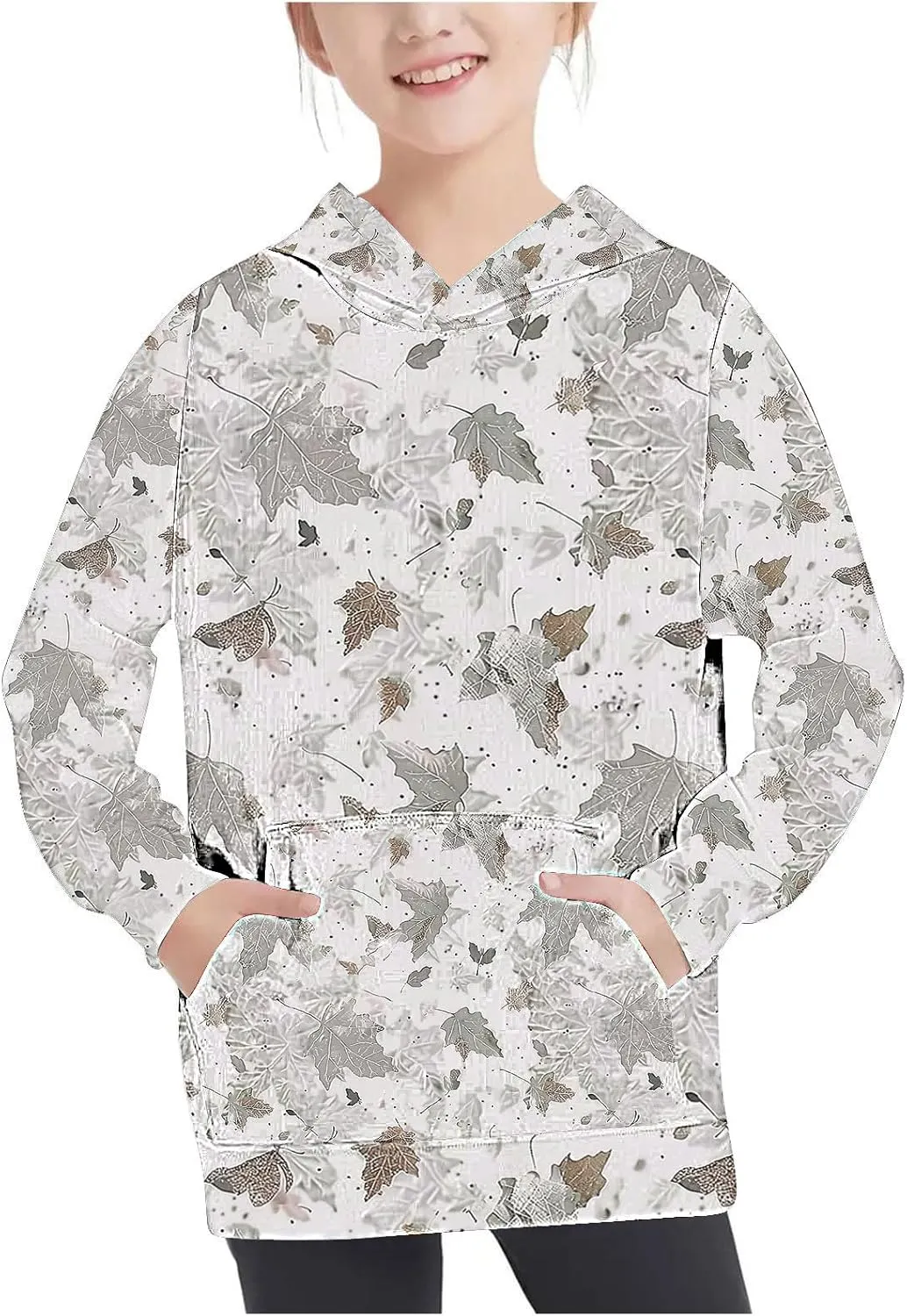 Camo Hoodies for Teen Girls Long Sleeve Oversized Sweatshirts Camouflage Print Tops Trendy Tween Girl Winter Outfits
