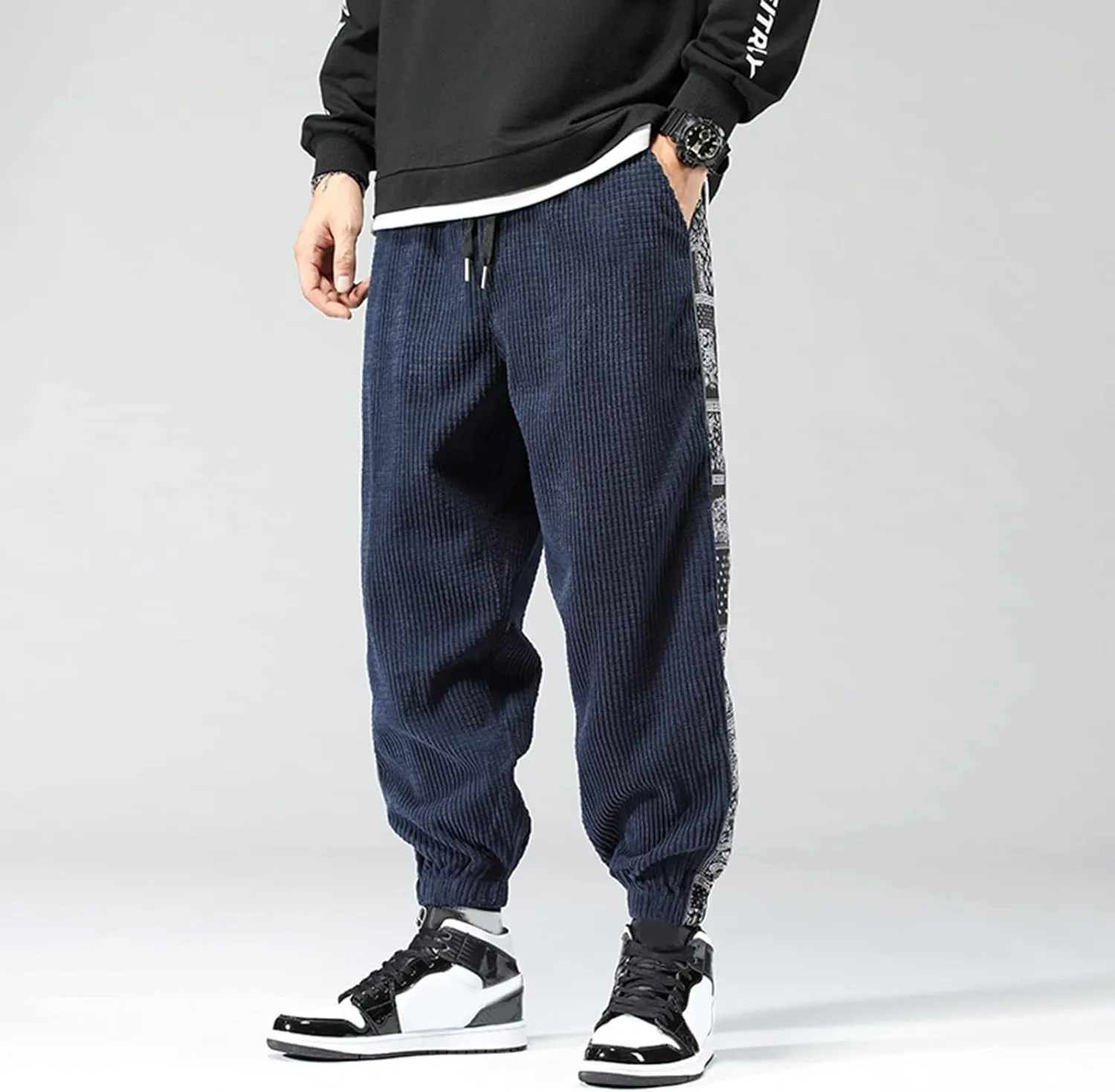 Cargo Pants for Men Big and Tall, Lightweight Mens Work Pants with Multi-Pocket Grey Pants Slim Fit Pants Mens Sweat