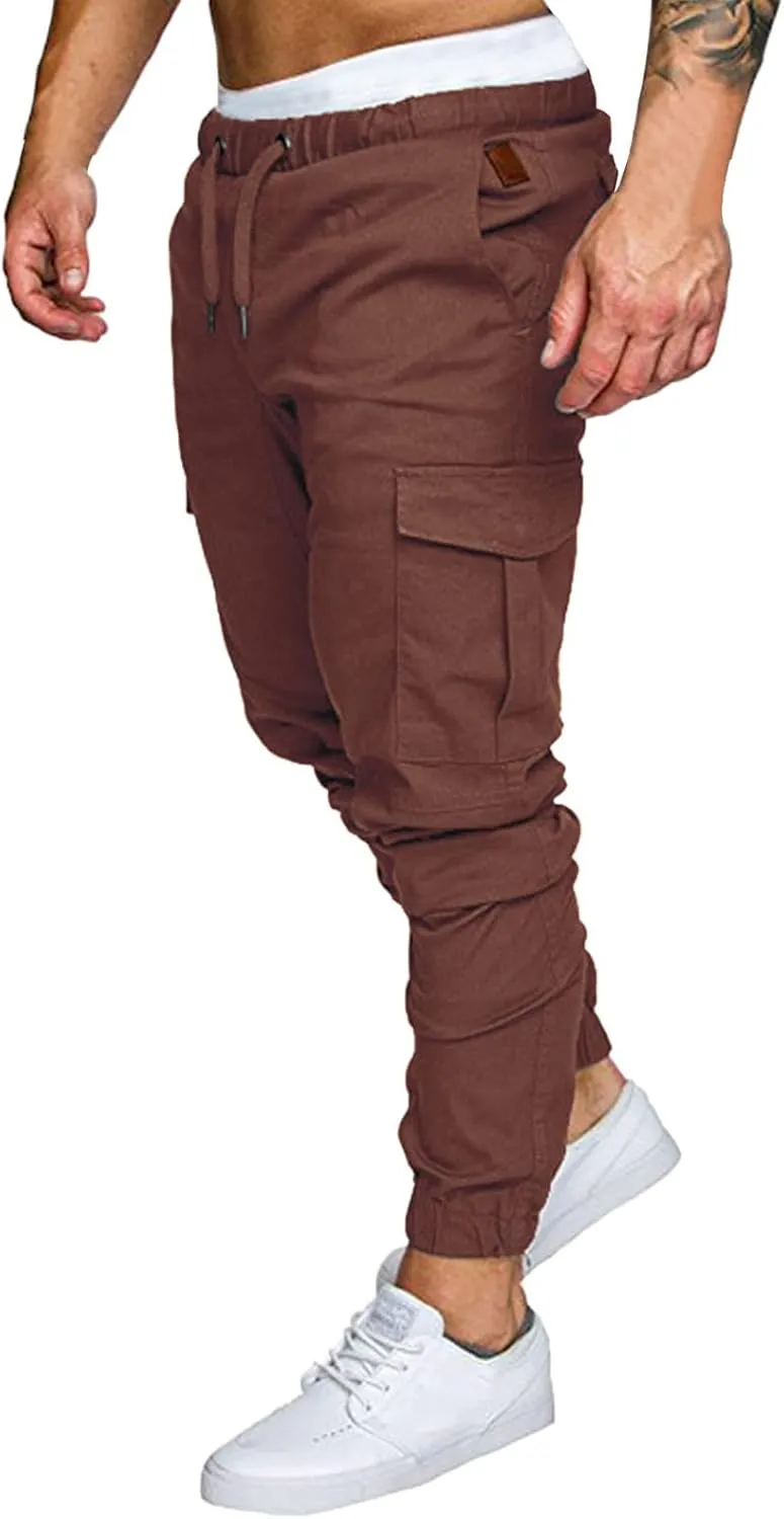 Cargo Pants for Men Joggers Tactical Pants with 9 Pockets Lightweight Ripstop Cargo Work Pants Mens Wild Cargo Pants