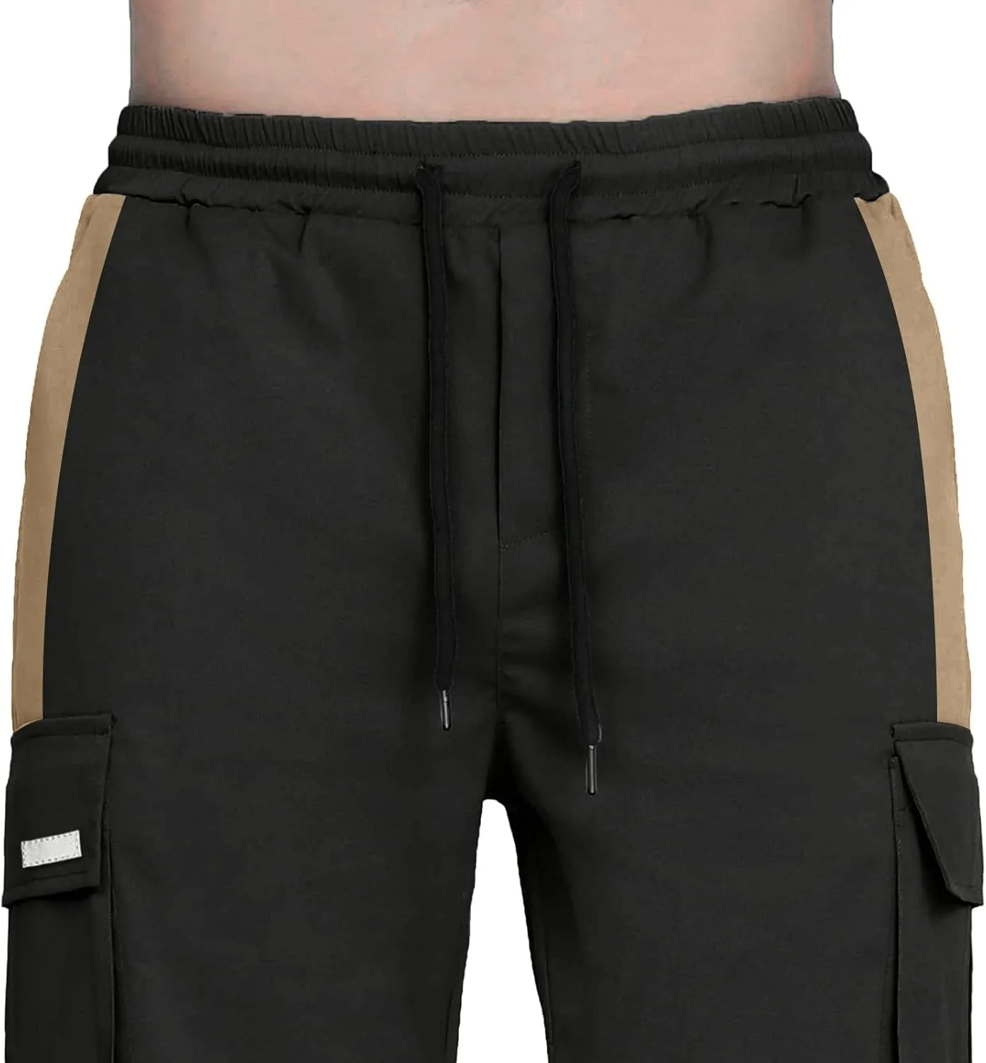 Cargo Pants for Men Relaxed Fit Mens Cargo Pants Athletic Pants Baggy High Waisted Open Bottom Sweatpants Track Pants