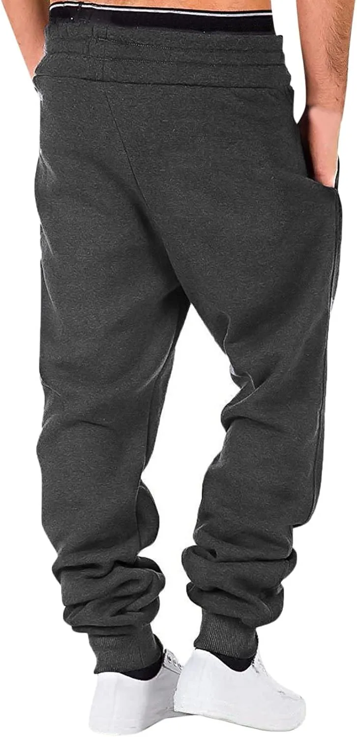 Cargo Pants for Men Relaxed Fit Mens Cargo Pants Multi-Pockets Outdoor Pants Men's Fleece Cargo Jogger Athletic Pants