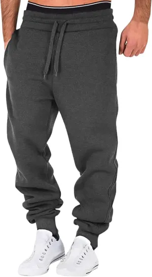 Cargo Pants for Men Relaxed Fit Mens Cargo Pants Multi-Pockets Outdoor Pants Men's Fleece Cargo Jogger Athletic Pants
