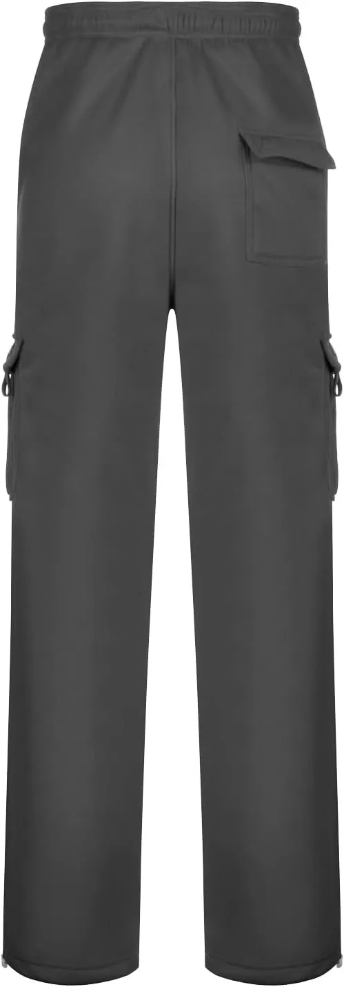 Cargo Pants for Men,Cargo Sweatpants for Men Big and Tall Running Pants Drawstring Work Pants Loose Fit Lounge Pants