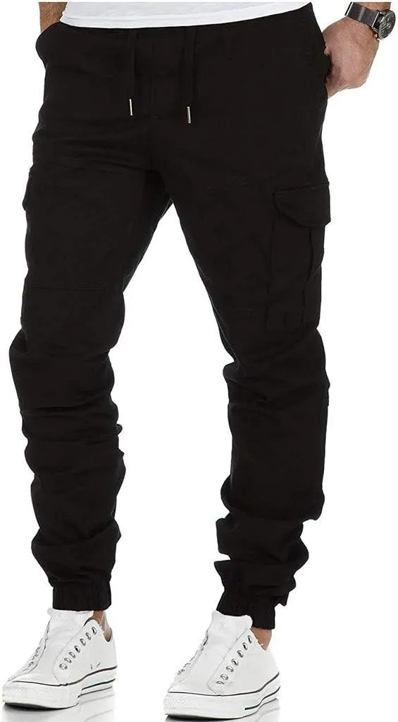 Cargo Sweatpants for Men Mens Lounge Pants Yoga Sweatpants Athletic Lounge Pants Loose Drawstring Casual Jersey Pants