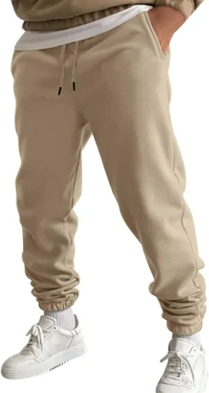 Cargo Trousers for Men Drawstring Trousers Plus Size Athletic Elastic Waist Drawstring Joggers Casual Closed Bottom