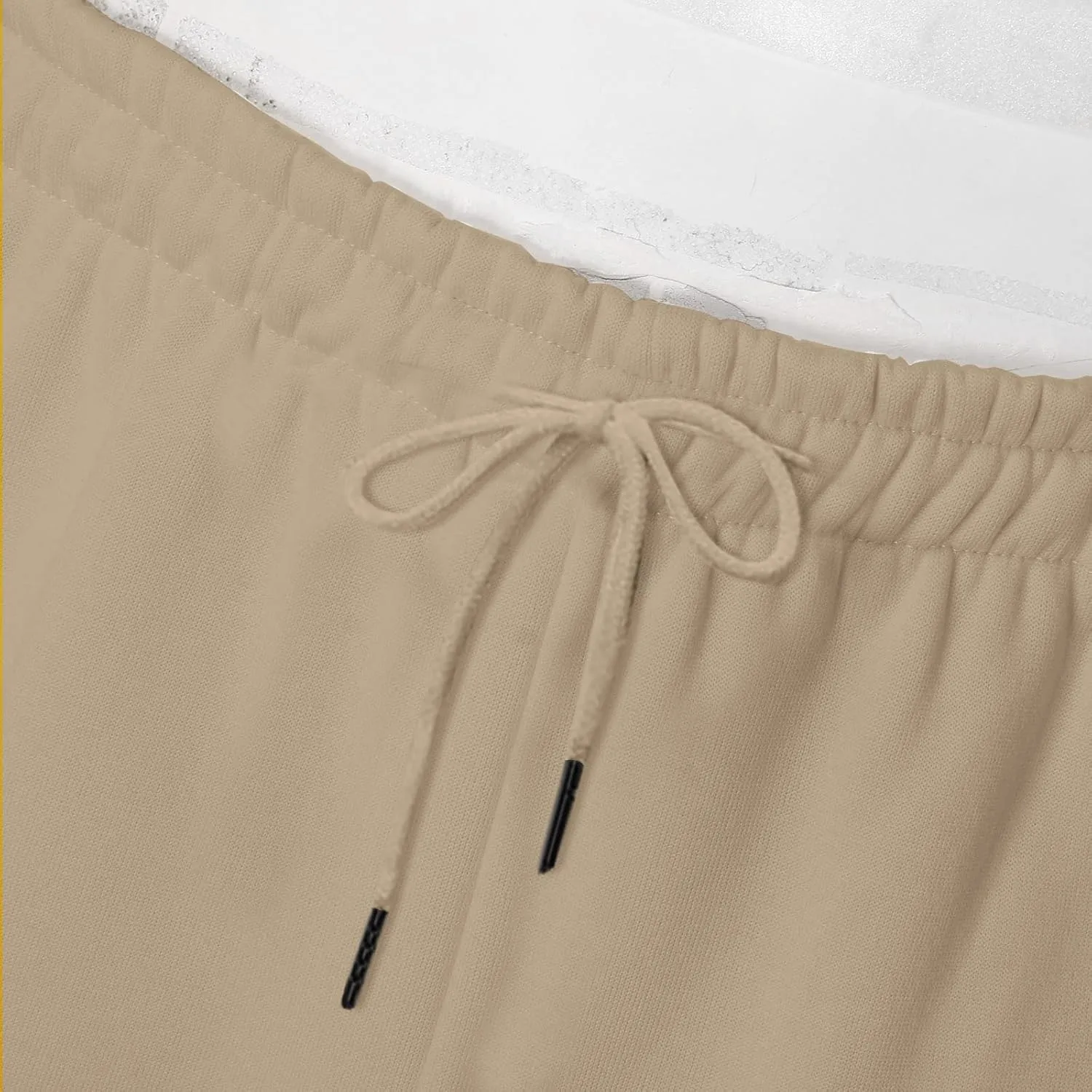 Cargo Trousers for Men Drawstring Trousers Plus Size Athletic Elastic Waist Drawstring Joggers Casual Closed Bottom