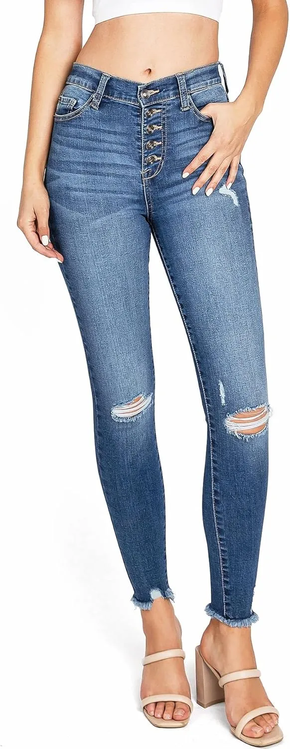 Celebrity Pink Regeneration Women's Juniors High Rise Skinny Jeans