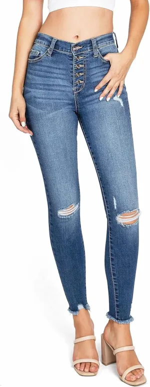Celebrity Pink Regeneration Women's Juniors High Rise Skinny Jeans