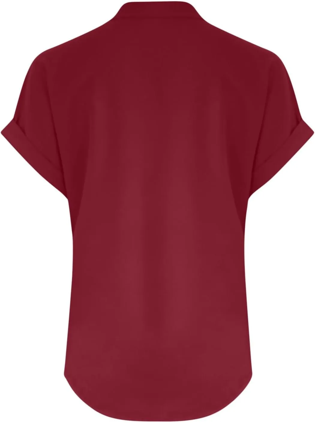 Cotton Linen for Women V Neck Button Down Tops Short Sleeve Basic Tee Summer Tops Casual Loose Solid Shirt Plus Size