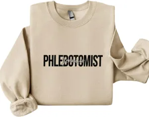 Custom Embroidered Sweatshirts & Hoodies - Phlebotomy Tech T-Shirts Gift for New Phlebotomist