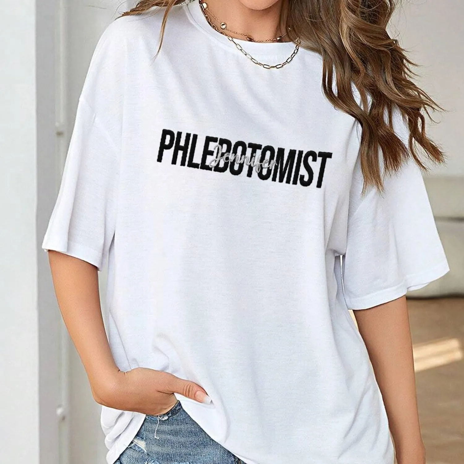 Custom Embroidered Sweatshirts & Hoodies - Phlebotomy Tech T-Shirts Gift for New Phlebotomist