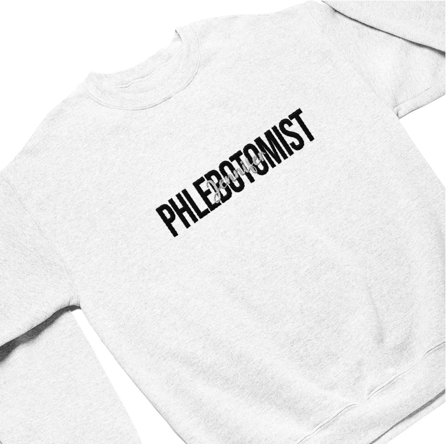 Custom Embroidered Sweatshirts & Hoodies - Phlebotomy Tech T-Shirts Gift for New Phlebotomist