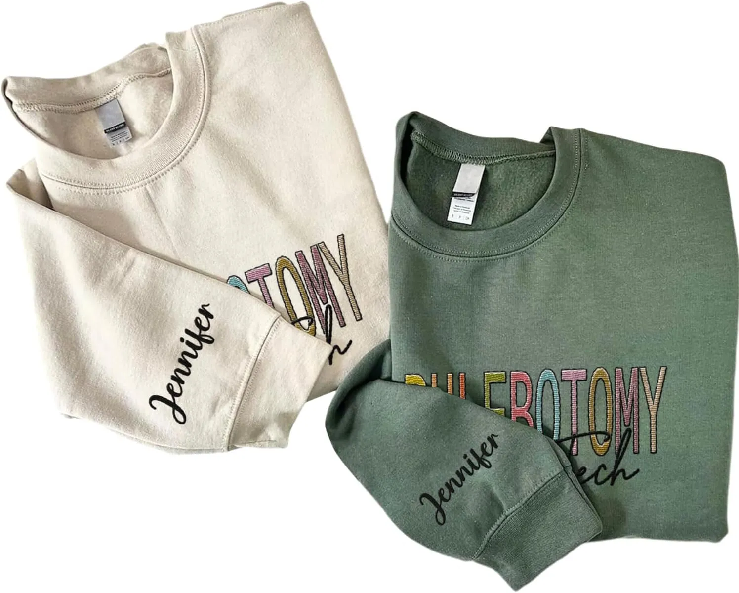 Custom Embroidered Sweatshirts & Hoodies - Phlebotomy Tech T-Shirts Gift for New Phlebotomist