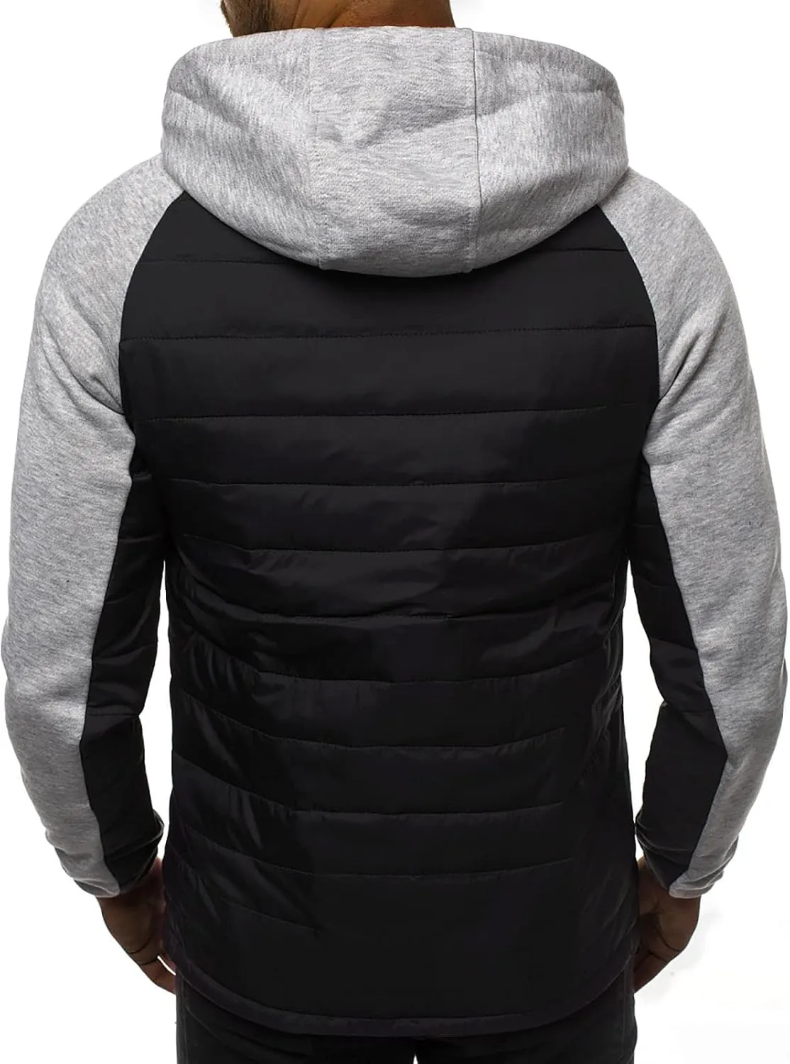 DuDubaby Men's Casual Camouflage Sports Sweatshirt Long Sleeve Zipper Hooded Jacket Coat