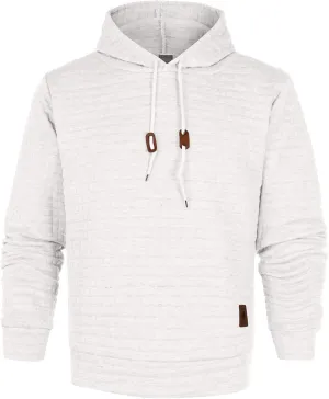 DuDubaby Men's Winter Casual Hoodie Warm Long Sleeves Sweatshirt Coat Jacket Sweater