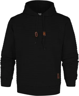 DuDubaby Men's Winter Casual Hoodie Warm Long Sleeves Sweatshirt Coat Jacket Sweater