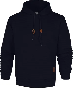 DuDubaby Men's Winter Casual Hoodie Warm Long Sleeves Sweatshirt Coat Jacket Sweater