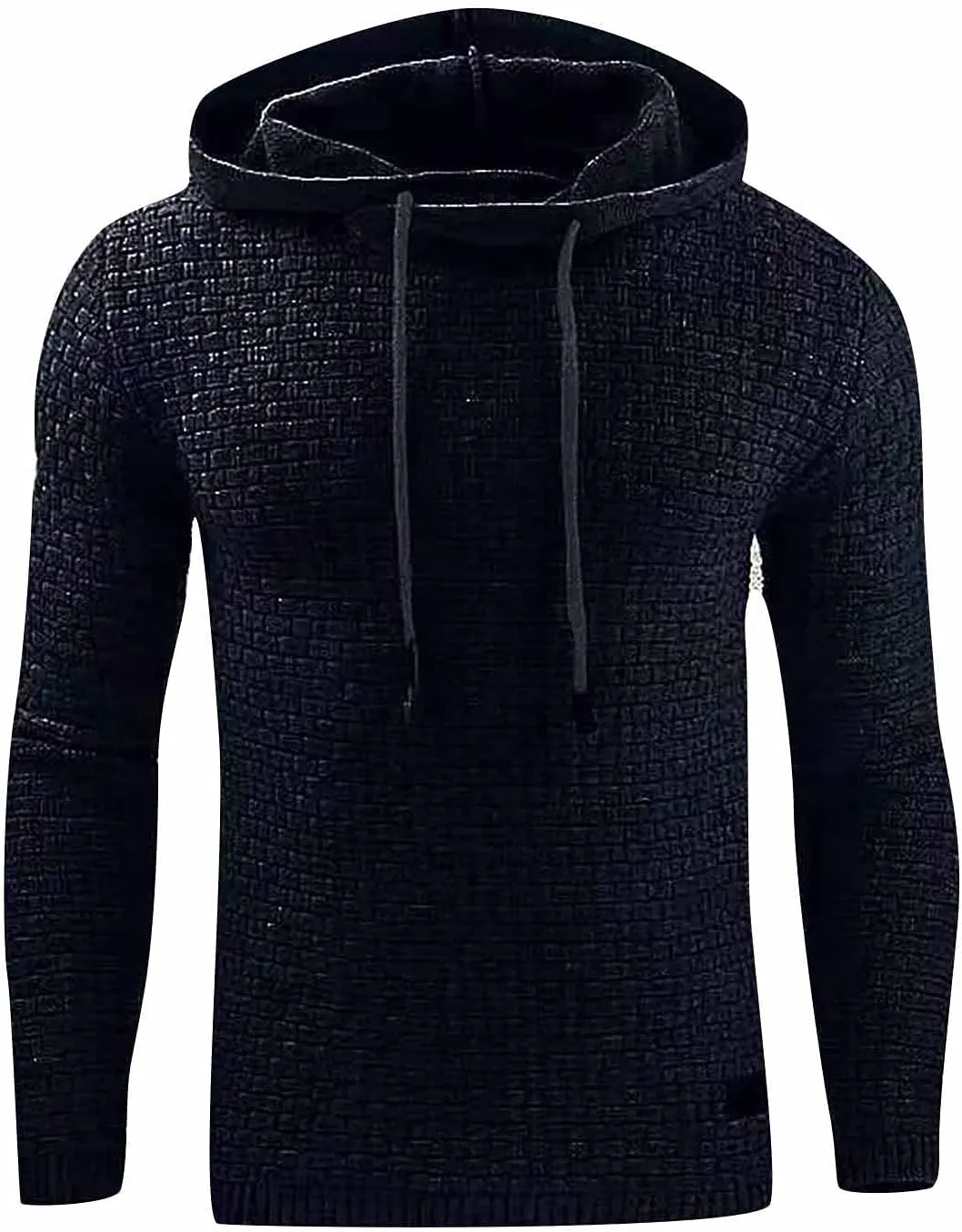 DuDubaby Men's Winter Casual Hoodie Warm Long Sleeves Sweatshirt Coat Jacket Sweater