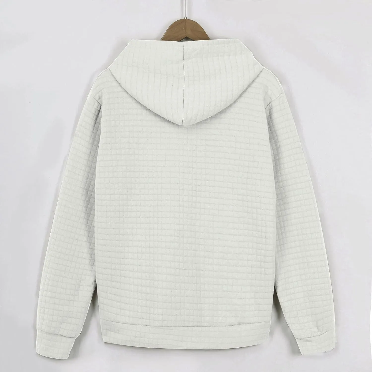 DuDubaby Men's Winter Casual Hoodie Warm Long Sleeves Sweatshirt Coat Jacket Sweater
