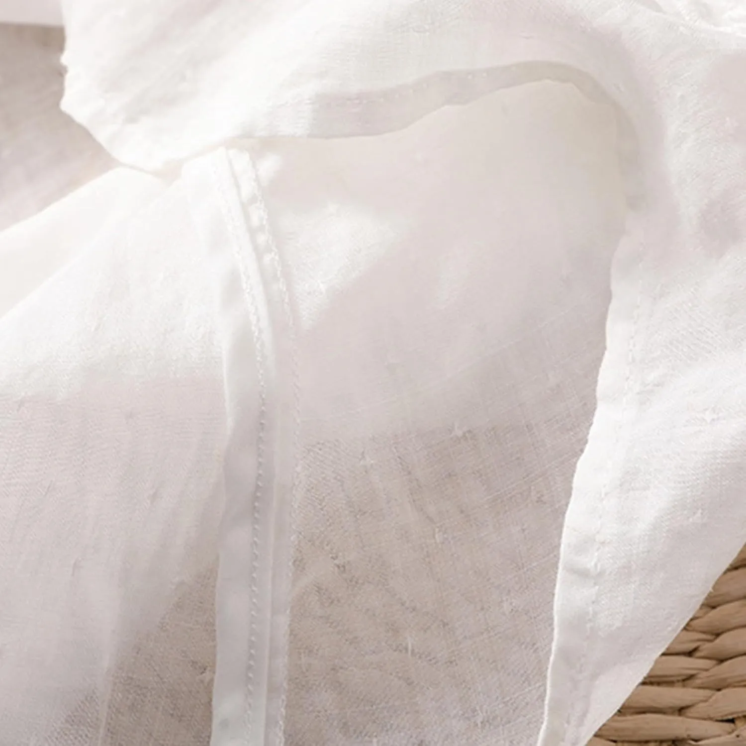 Embroidered Linen Shirts for Women 2025 Summer 3/4 Sleeve Boho Peasant Tops Vintage Crew Neck Blouses Tees Tunics