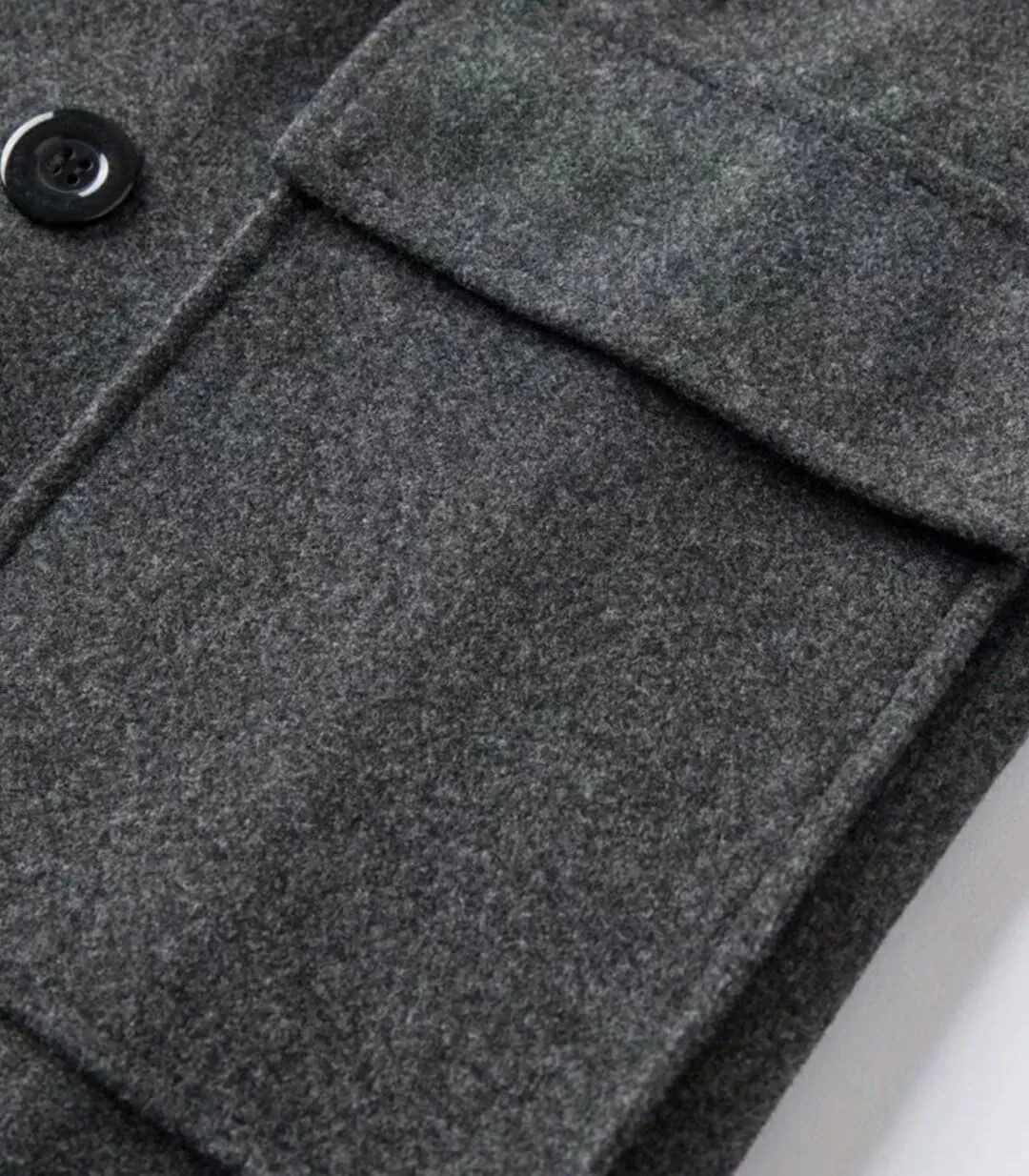 FTIMILD Mens Wool Blend Pea Coat Warm Winter Trench Coat Notched Lapel Double Breasted Overcoat