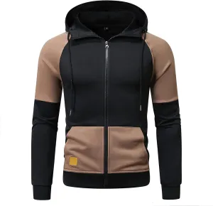 Full Zip Hoodies for Men Blank Big and Tall Hoodie Personalized Thermal Sweater