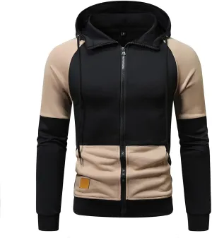 Full Zip Hoodies for Men Blank Big and Tall Hoodie Personalized Thermal Sweater