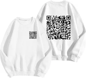 Funny Fu Qr Code Sweatshirts Men And Women Stylish Fuck You Qr Code Hoodies Unisex With Humorous Hidden Message Shirts