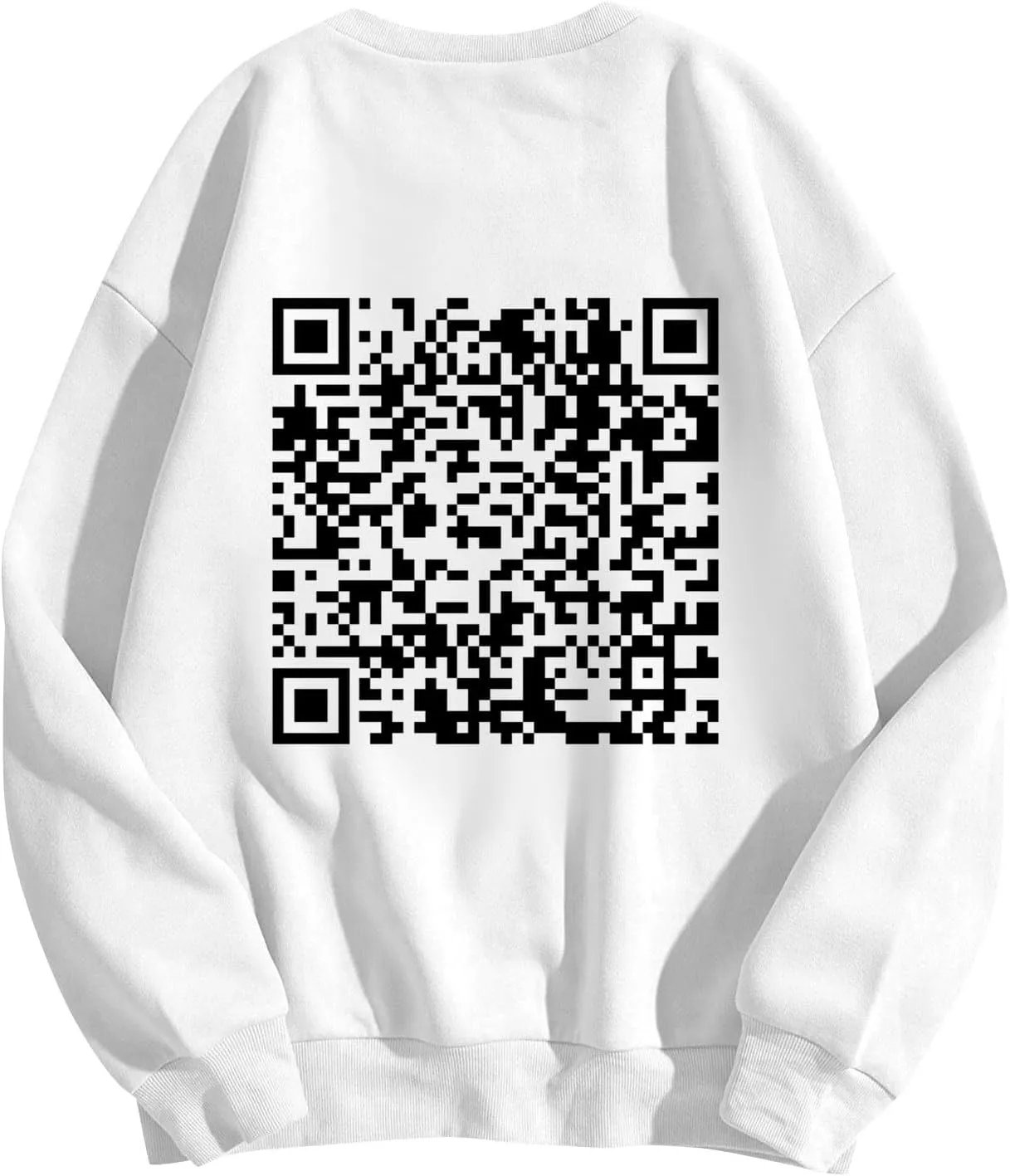 Funny Fu Qr Code Sweatshirts Men And Women Stylish Fuck You Qr Code Hoodies Unisex With Humorous Hidden Message Shirts