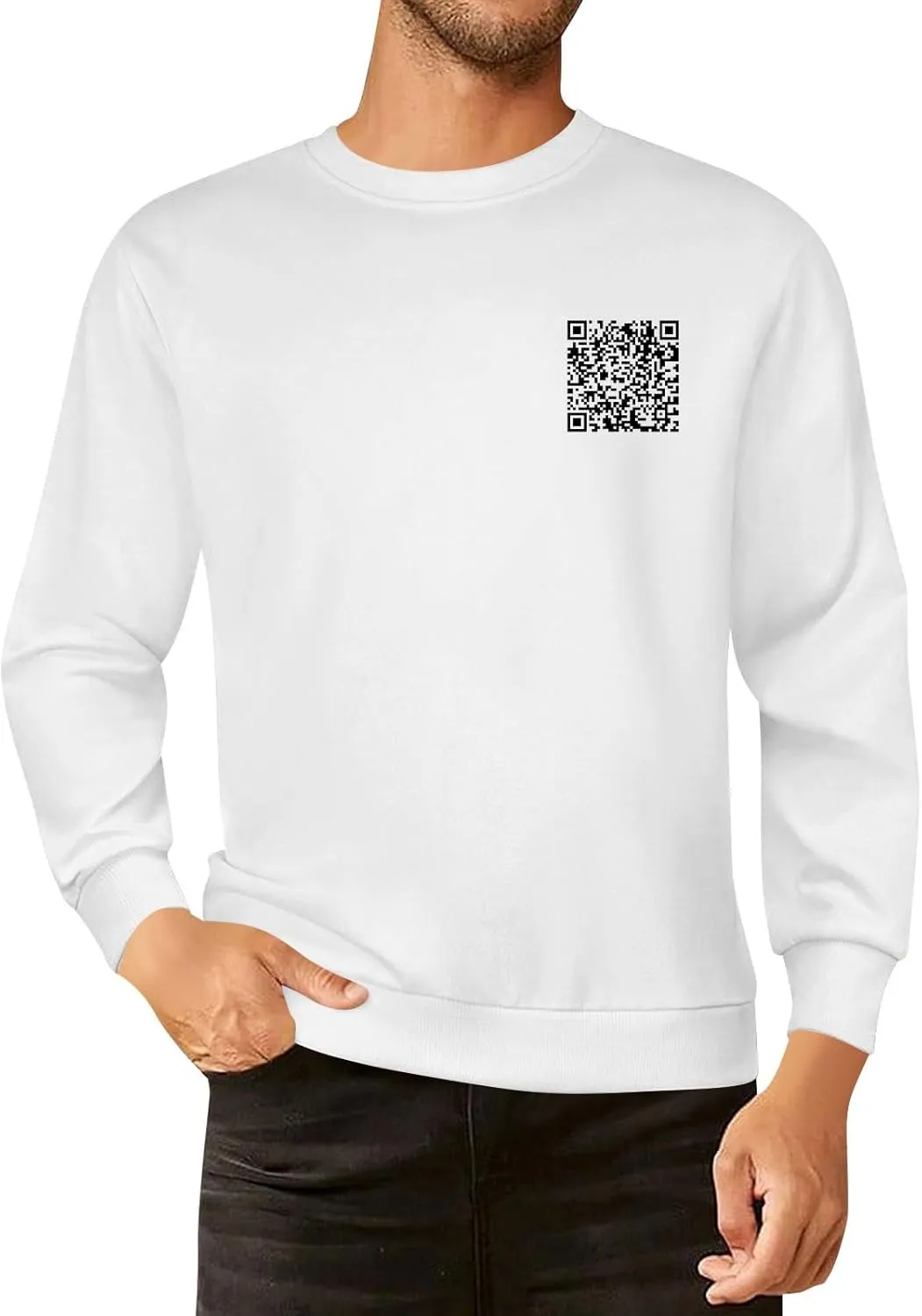 Funny Fu Qr Code Sweatshirts Men And Women Stylish Fuck You Qr Code Hoodies Unisex With Humorous Hidden Message Shirts