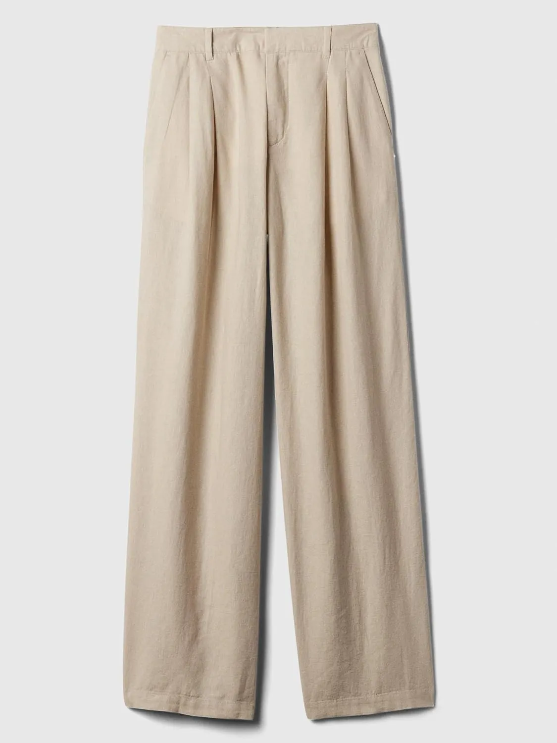 GAP Women's High Rise Linen Wide Leg Pant
