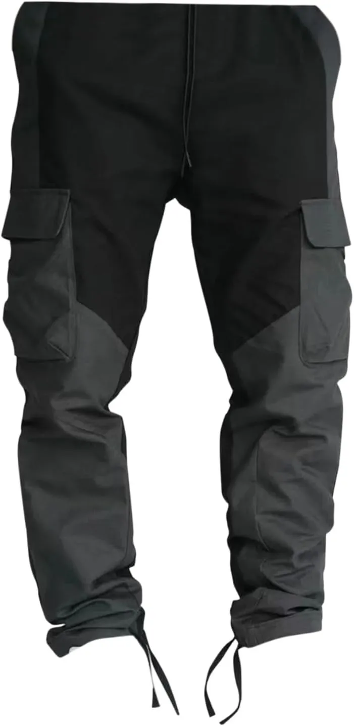 GIERIDUC Harajuku Hip Hop Denim Pants Men Mens Tactical Pants Lightweight Casual Chino Pants for Men Hiking Travel Sweatpants