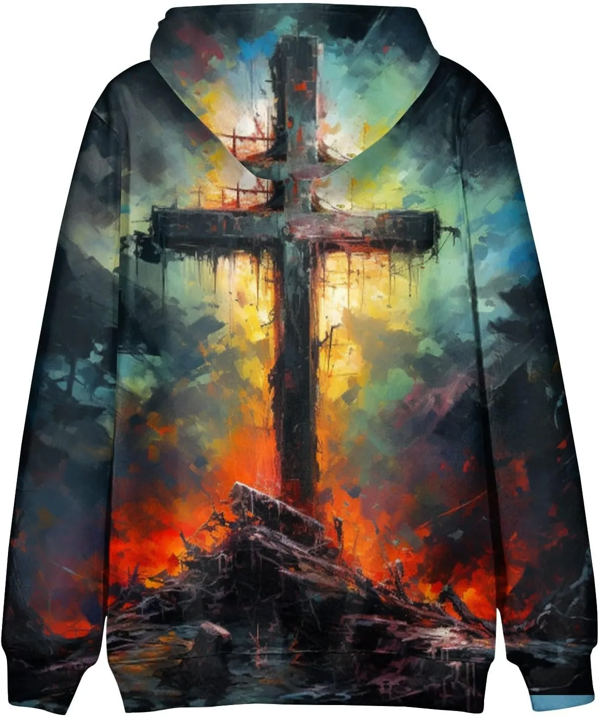 GOFULY Mens Graphic Hoodies Color Block Fall Sweatshirts Winter Hoodies Pullover Drawstring Long Sleeve Sweater With Pocket