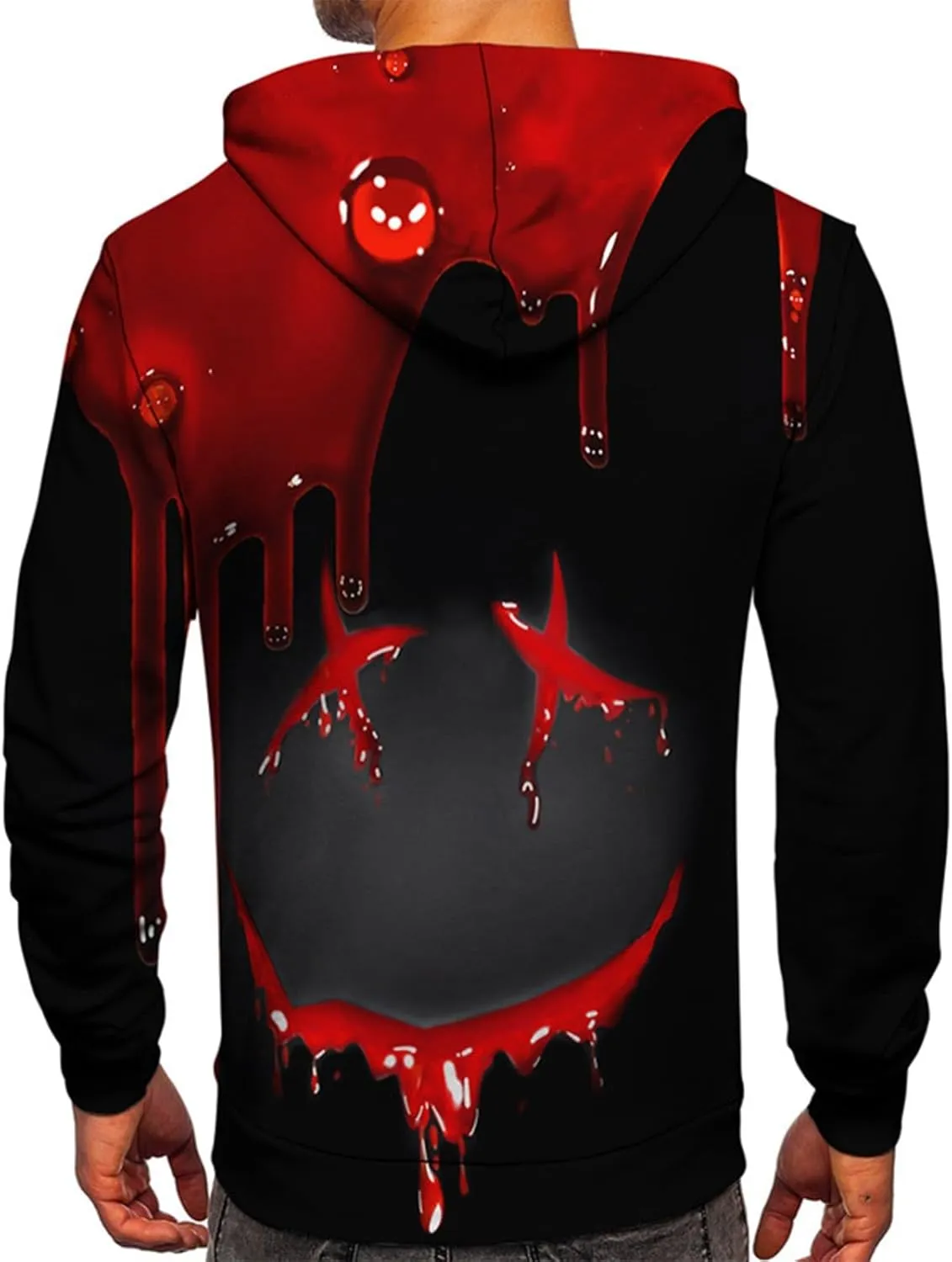 GOFULY Mens Graphic Hoodies Lightweight 3D Print Sweatshirts Fall Winter Outdoors Pullover Long Sleeve Outfits With Pockets