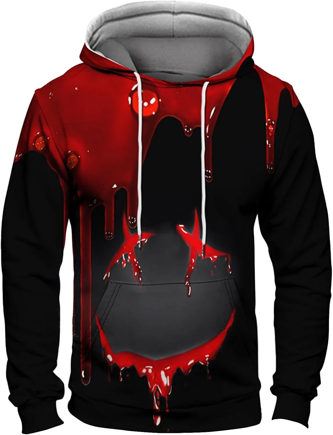 GOFULY Mens Graphic Hoodies Lightweight 3D Print Sweatshirts Fall Winter Outdoors Pullover Long Sleeve Outfits With Pockets