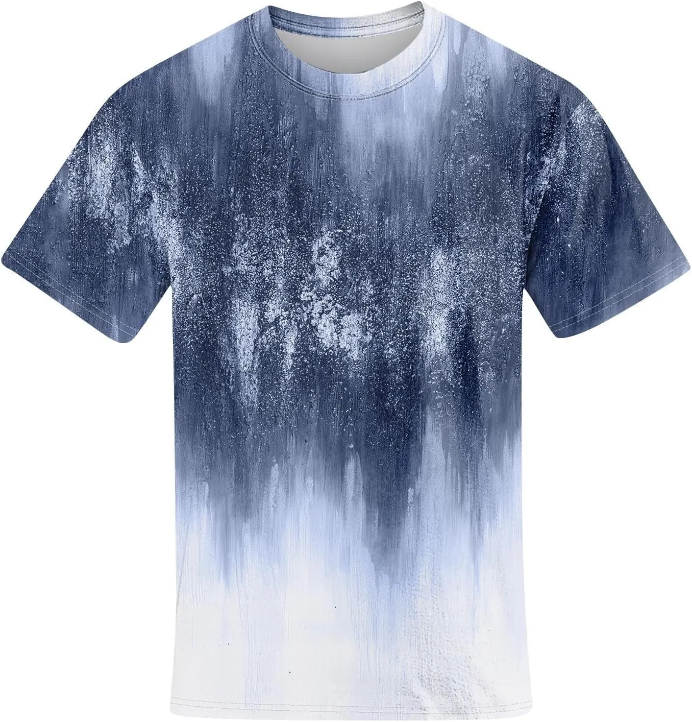 Graphic Shirts for Men Casual Fashion Short Sleeve Printed Crewneck Big and Tall Summer Beach Tshirts Loose Fit Shirt