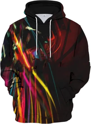 Hoodies For Men Graphic 3D Print Fall Sweatshirts No Hood Winter Pullover Drawstring Long Sleeve Outfits With Pocket