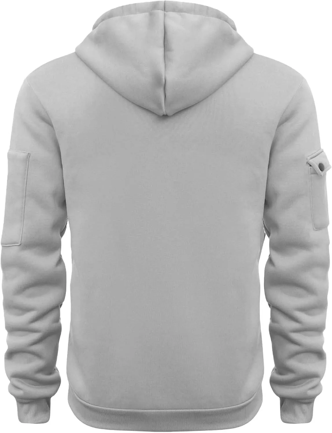 Hoodies for Men Quarter Zip Up Pullover Vintage Work Hoodie with Pockets Military Tactical Construction Sweatshirt