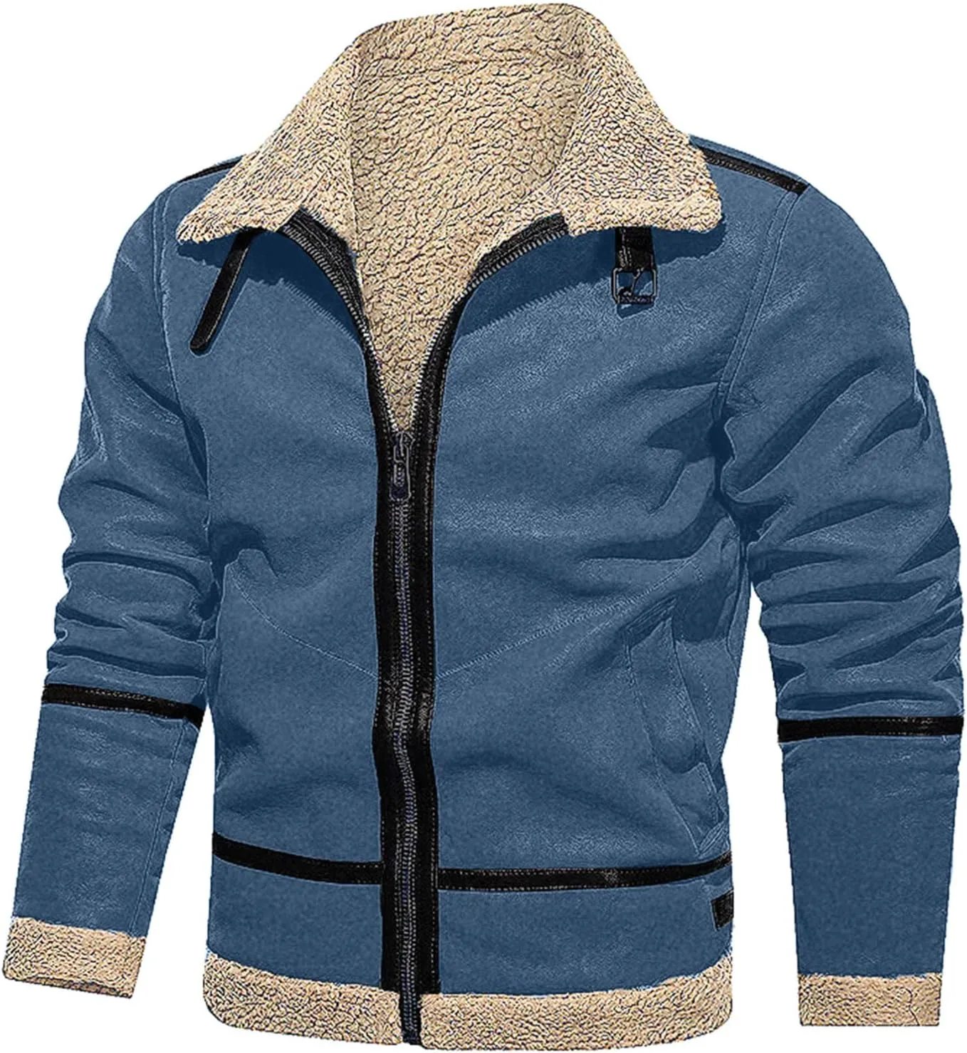 LCMTWX Coats for Men and Winter Jacket Coat Leisure Plus Size Hat Zip Pocket Cotton-Padded Warm Men's Thicken Warm Winter