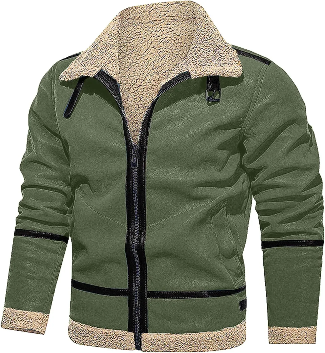LCMTWX Coats for Men and Winter Jacket Coat Leisure Plus Size Hat Zip Pocket Cotton-Padded Warm Men's Thicken Warm Winter