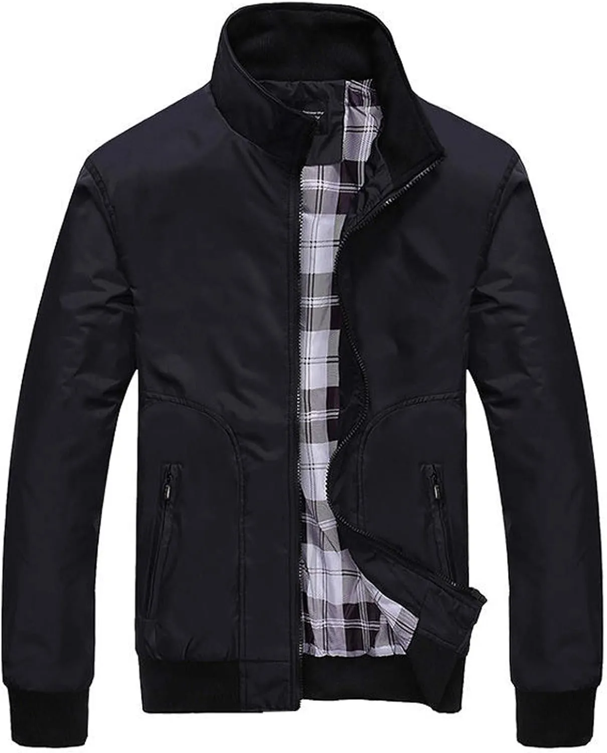 LCMTWX Coats for Men and Winter Jacket Coat Leisure Plus Size Hat Zip Pocket Cotton-Padded Warm Men's Thicken Warm Winter
