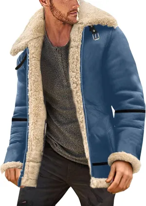 LCMTWX Coats for Men and Winter Jacket Coat Leisure Plus Size Hat Zip Pocket Cotton-Padded Warm Men's Thicken Warm Winter